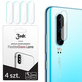 3MK Lens Protect Huawei P30 on hybridi-linssien suojaus, joka sisältää neljä kappaletta.