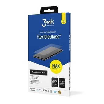 3MK FlexibleGlass Max Xiaomi POCO X2 musta/black, Vahvistetuin reunoin varustettu hybridilasi