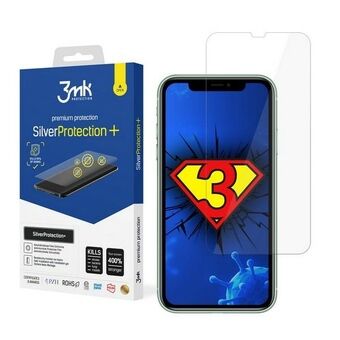 3MK Silver Protect + iPhone 11 / iPhone Xr Märkäasennettu antimikrobinen kalvo