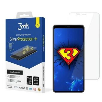 3MK Silver Protect + Google Pixel 4 XL Märkäasennettu antimikrobinen kalvo