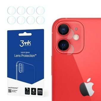 3MK Lens Protect iPhone 12 Mini - Objektiivin suojauskalvo, 4 kpl