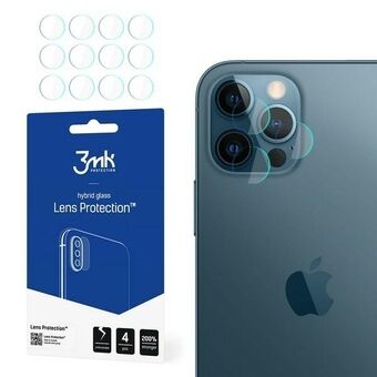 3MK Lens Protect iPhone 12 Pro - kameran objektiivin suojus, 4 kappaletta