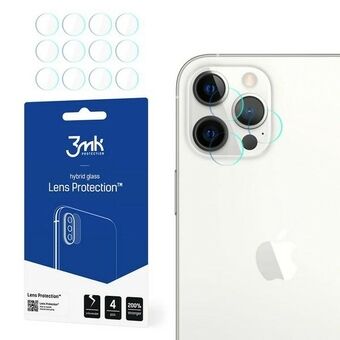 3MK Lens Protect iPhone 12 Pro Max - neljä kpl kameran linssin suojaa