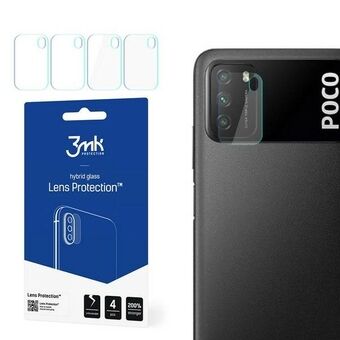 3MK Lens Protect Xiaomi Poco M3 Kameran linssisuoja 4 kpl