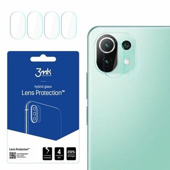 3MK Lens Protect Xiaomi Mi 11 Lite 5G kameran linssisuoja 4 kpl.