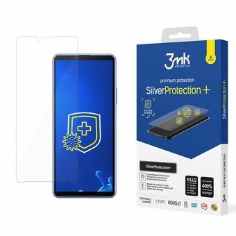 3MK Silver Protect + Sony Xperia 10 III 5G märkäasennettu antimikrobinen kalvo