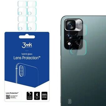 3MK Lens Protect Xiaomi Redmi Note 11 Pro 5G kameran linssisuoja 4 kpl.