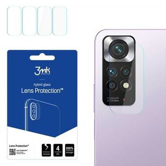 3MK Lens Protect Xiaomi Redmi Note 11 4G Kameran linssisuoja 4 kpl.