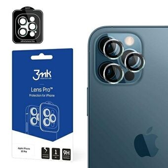 3MK Lens Protection Pro iPhone 12 Pron linssinsuojaobjektiivi asennuskehyksen kanssa 1 kpl.