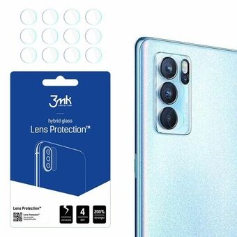 3MK Lens Protect Oppo Reno 6 Pro+ 5G PENM00 Objektiivin suojaus 4 kpl