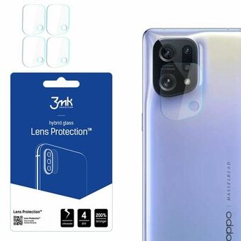 3MK Lens Protect Oppo Find X5 Kameran linssisuoja 4 kpl