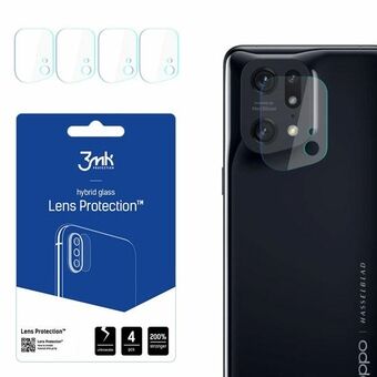 3MK Lens Protect Oppo Find X5 Pro Kameran linssisuoja 4 kpl