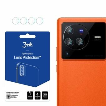 3MK Lens Protect Vivo X80 Pro Kameran linssisuoja 4 kpl