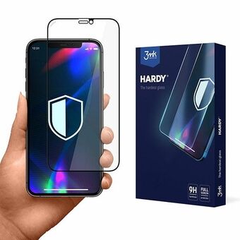 3MK Hardy iPhone 12 Pro Max kemiallisesti karkaistu lasi musta/musta