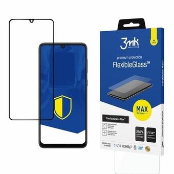 3MK FlexibleGlass Max Sam Galaxy A33 5G A336 musta, Hybridilasi vahvistetuilla reunoilla