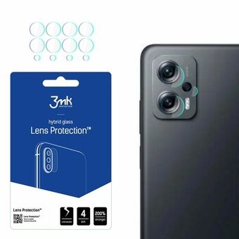 3MK Lens Protect Xiaomi POCO X4 GT 5G Kameran linssisuoja 4 kpl.