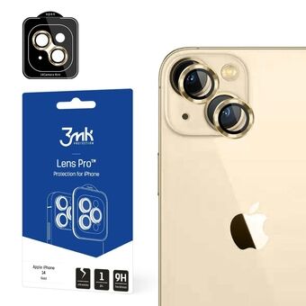 3MK Lens Protection Pro iPhone 14 6,1" kultainen/gold Linssinsuoja objektiiville kehyksen kanssa 1 kpl.