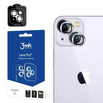 3MK Lens Protection Pro iPhone 14 6,1" violettin/violetti Linssisuojaobjektiivi asennuskehys 1kpl.