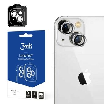 3MK Lens Protection Pro iPhone 14 Plus 6,7" hopea / hopea Kameran linssisuoja asennuskehyksellä 1 kpl.