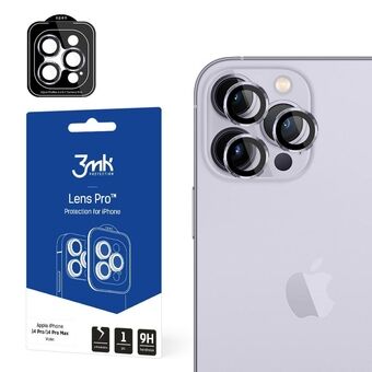 3MK Lens Protection Pro iPhone 14 Pro / 14 Pro Max violetti / violetti Kameran linssisuoja asennuskehyksellä 1 kpl.