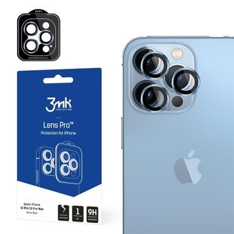 3MK Linssisuojaus Pro iPhone 13 Pro / 13 Pro Max sininen / sierra blue Linssisuojauslinssi kameran linssille kehyksen kanssa 1 kpl.