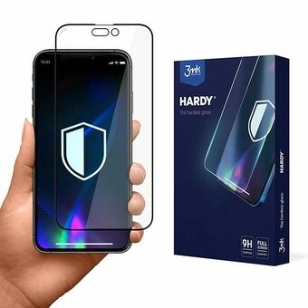 3MK Hardy iPhone 14 Plus / 13 Pro Max 6,7" kemiallisesti karkaistu musta/musta lasi