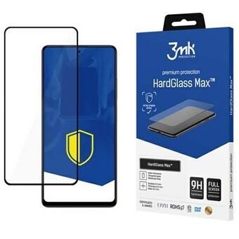 3MK HardGlass Max Xiaomi Redmi Note 12 Pro / 12 Pro+ / 12E / POCO X5 Pro musta / musta Näyttölasia