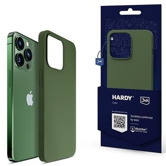 3MK Hardy-kotelo iPhone 13 Pro -laitteelle, 6,1 tuumaa, vihreä/alphine green MagSafe