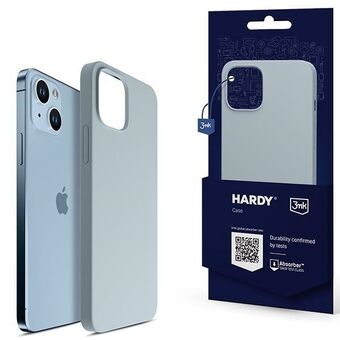 3MK Hardy-kotelo iPhone 14 / 15 / 13:lle 6,1 tuumaa, sininen/sierra blue, MagSafe