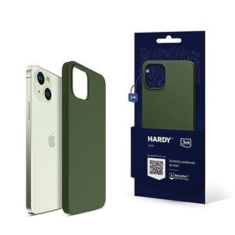 3MK Hardy -kotelo iPhone 15 Plus / 14 Plus 6.7" -laitteille, vihreä MagSafe