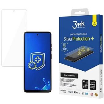 3MK SilverProtect+ Motorola Moto G24 Power -levy tarttuu sormenjälkiä hylkivä märkäasennettavalla kalvolla.