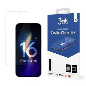 3MK FlexibleGlass Lite iPhone 16 6.1" Hybridi-Lasi Lite