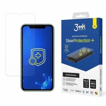 3MK SilverProtect+ iPhone Xr/11 Antimikrobinen Kalvo Asennettava Märkäasennuksena