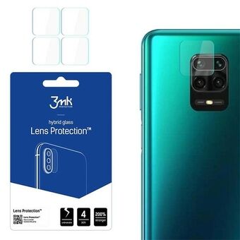 3MK Linssinsuoja Xiaomi Redmi Note 9 Pro Max Kameran linssin suoja 4kpl