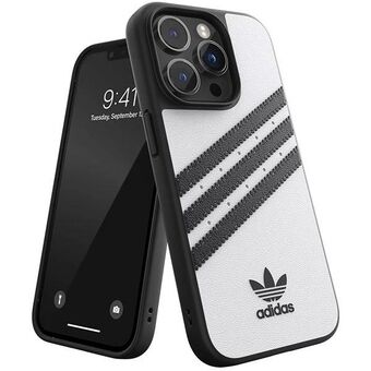 Adidas OR Molded kotelo PU iPhone 14 Pro 6,1" valkoinen-musta/valko-musta 50190