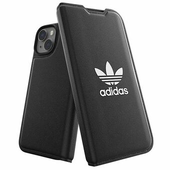 Adidas OR Booklet Case BASIC iPhone 14 6,1" musta/musta valkoinen 50181