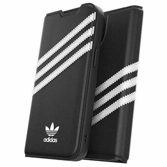 Adidas OR Booklet Case PU iPhone 14 6,1" musta/musta valkoinen 50195