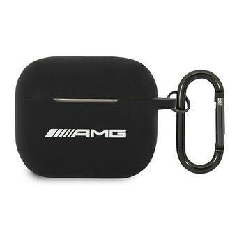 AMG AMA3RBK AirPods 3 -kotelo, musta silikoni, iso logo