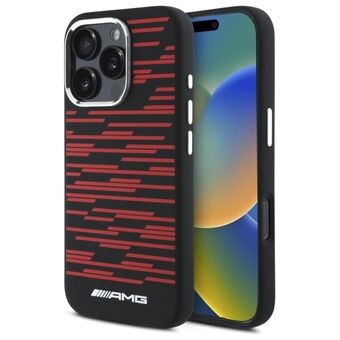 AMG AMHMP16L24SSRRK iPhone 16 Pro 6.3" musta/black kovakotelo Silikoni Grafiikka MagSafe