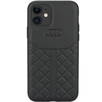 Audi aitoa nahkaa iPhone 11 / Xr 6,1" musta/musta kotelo AU-TPUPCIP11R-Q8/D1-BK