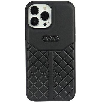 Audi aitoa nahkaa iPhone 13 Pro / 13 6,1" musta/musta kotelo AU-TPUPCIP13P-Q8/D1-BK