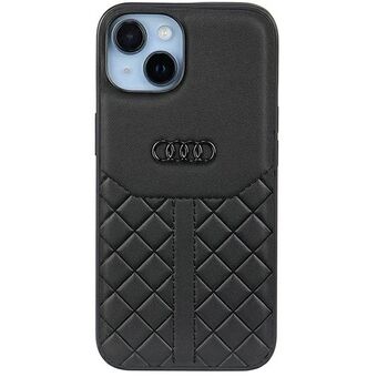 Audi aitoa nahkaa iPhone 14 6,1" musta/musta kotelo AU-TPUPPCIP14-Q8/D1-BK