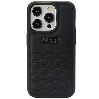 Audi GT Synteettinen Nahka iPhone 15 Pro Max 6.7" musta hardcase AU-TPUPCIP15PM-GT/D2-BK