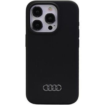 Audi Silikonikotelo iPhone 15 Pro 6.1" musta kovakuori AU-LSRIP15P-Q3/D1-BK