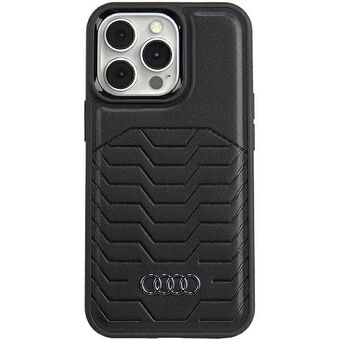 Audi Synteettinen nahka MagSafe iPhone 13 Pro / 13 6.1" musta kova kotelo AU-TPUPCMIP13P-GT/D3-BK