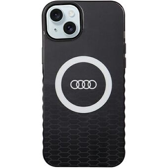 Audi IML Suuri Logo MagSafe -kuori iPhone 15 Plus / 14 Plus 6.7" czarny/black hardcase AU-IMLMIP15M-Q5/D2-BK