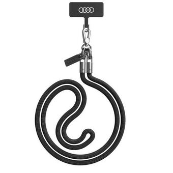 Audi universaali puhelinhihna 120cm 6mm crossbody musta/black AU-CBL8-R8/D1-BK