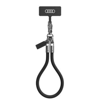 Audi universaali puhelimen hihna 28cm 8mm musta/musta AU-HSL8-R8/D1-BK