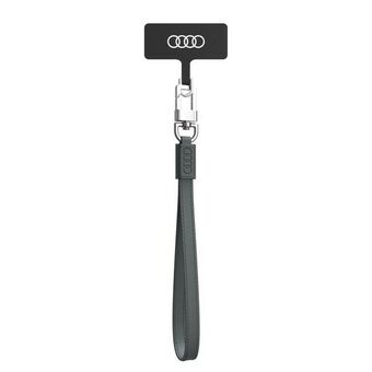 Audi universalinen puhelimen hihna 28 cm 10 mm Nahka harmaa/gray AU-HSLSL-GT/D1-GY