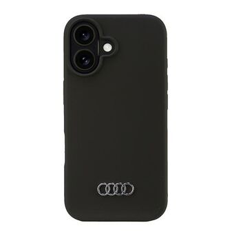 Audi Silikonikotelo iPhone 16 6.1" musta hardcase AU-LSRIP16-Q3/D1-BK